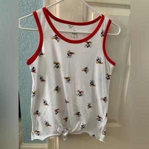 Disney Mickey Mouse tank with tie. Kids XL but fits juniors or XS misses